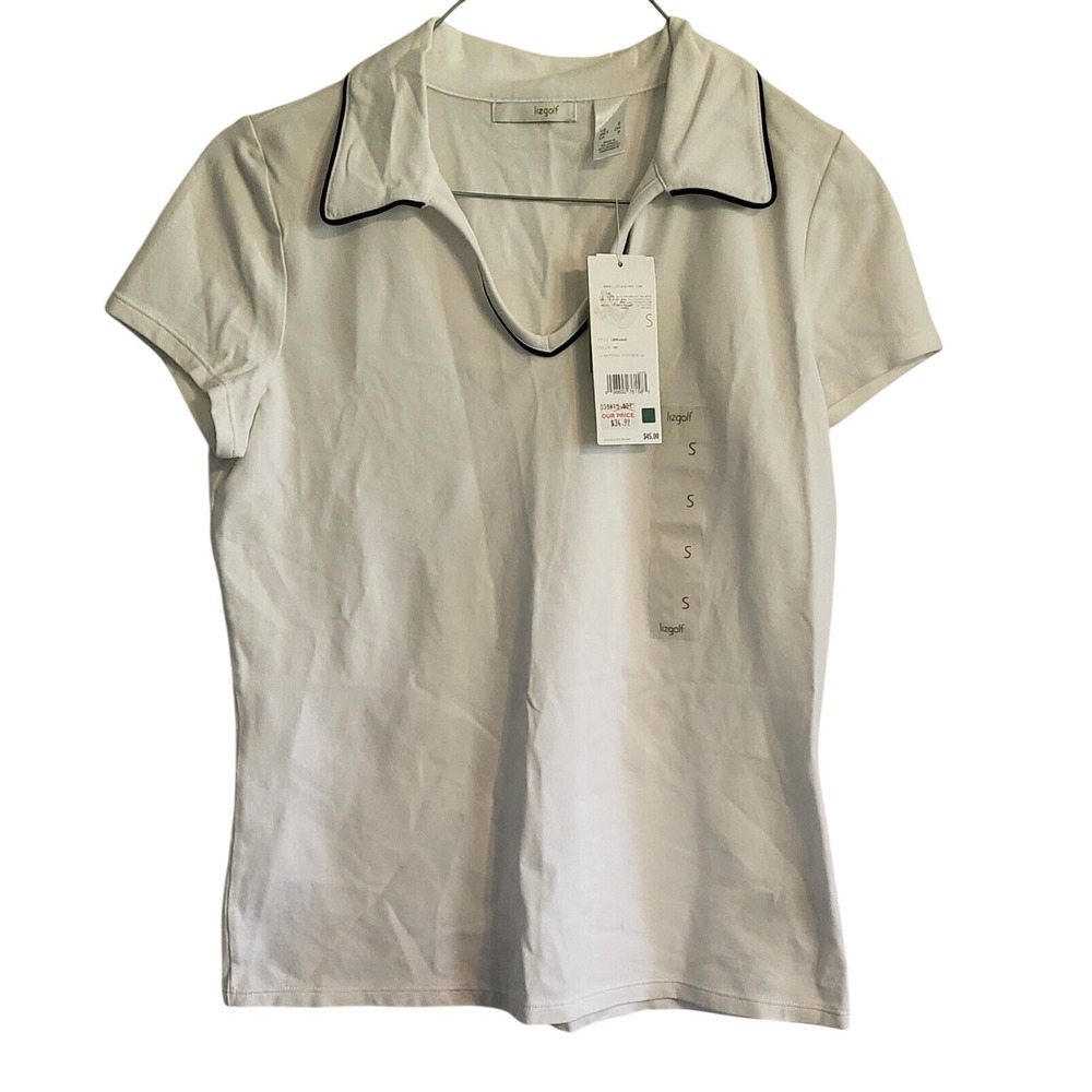 Liz Golf Women's Short Sleeve Polo Golf Shirt Size Small Walking Lightweight